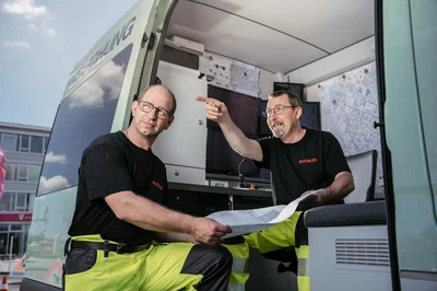 Ablauf einer Fallrohrreinigung in München